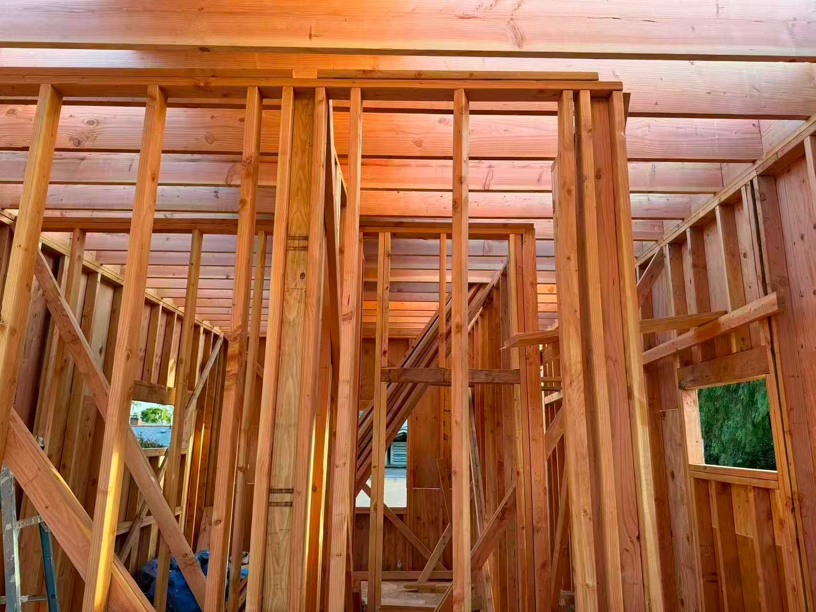 Comprehensive wood framing stage for ADU project